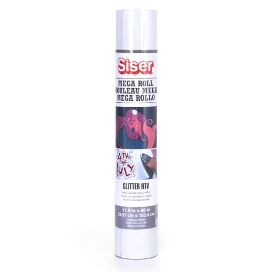 Siser&#xAE; Glitter Heat Transfer Vinyl Mega Roll